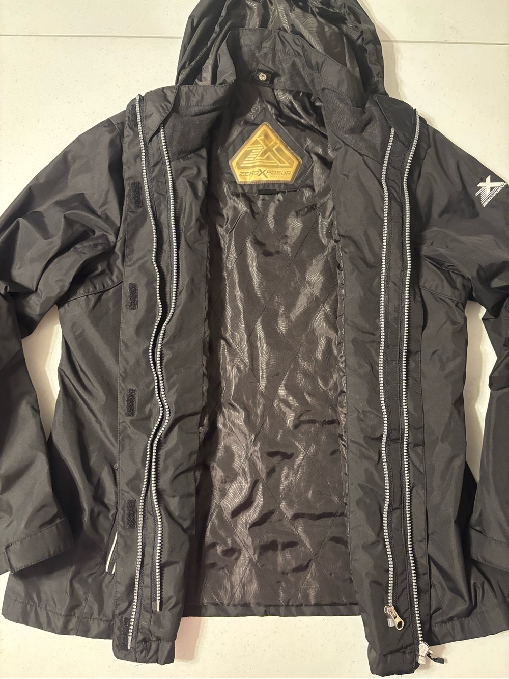 ZeroXposur Men's Hooded Performance Jacket in Black